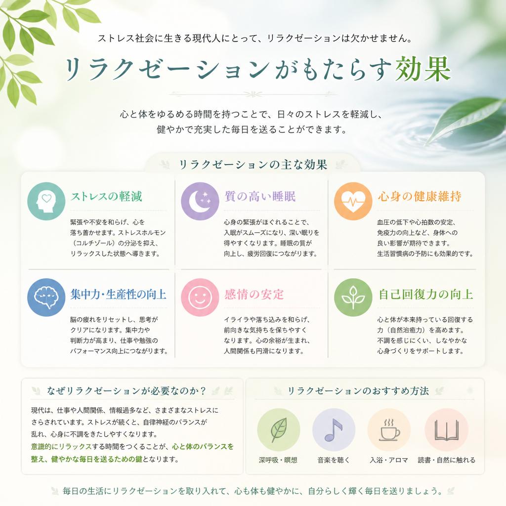 リラクゼーションの重要性