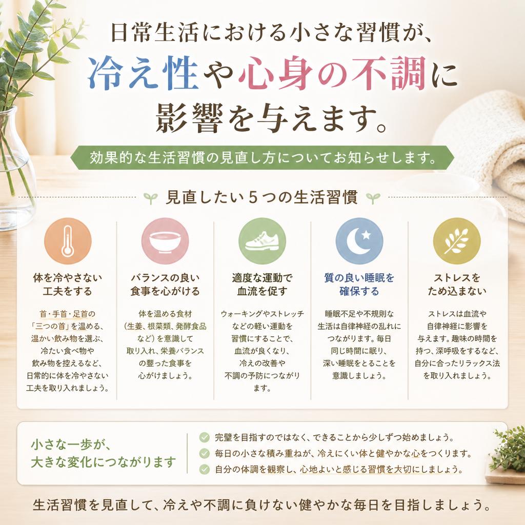 生活習慣を見直す