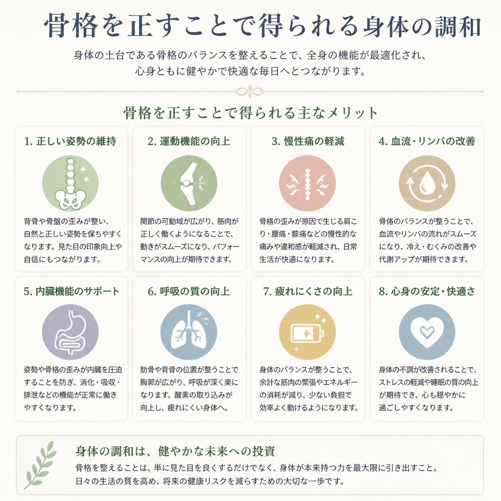 身体の調和がもたらすメリット