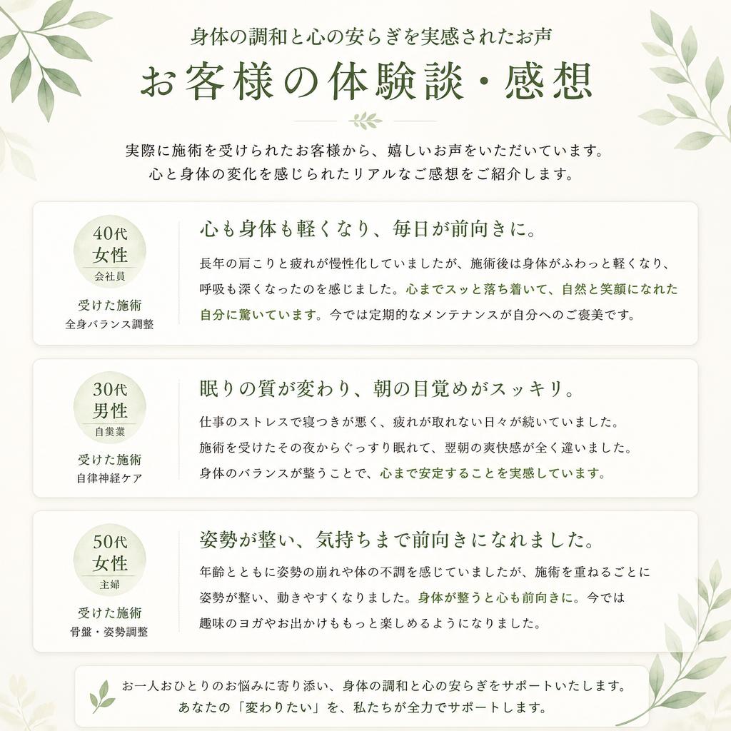 お客様の声