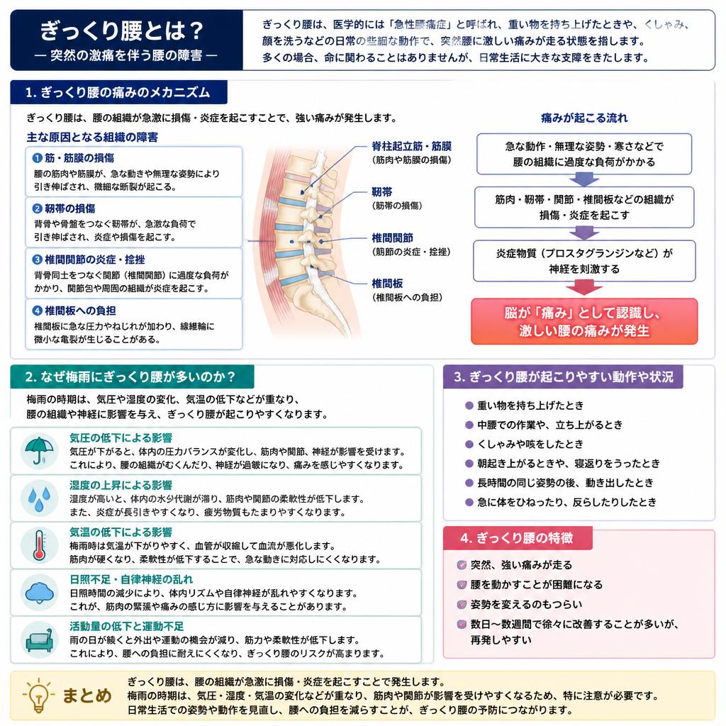 ぎっくり腰とは？