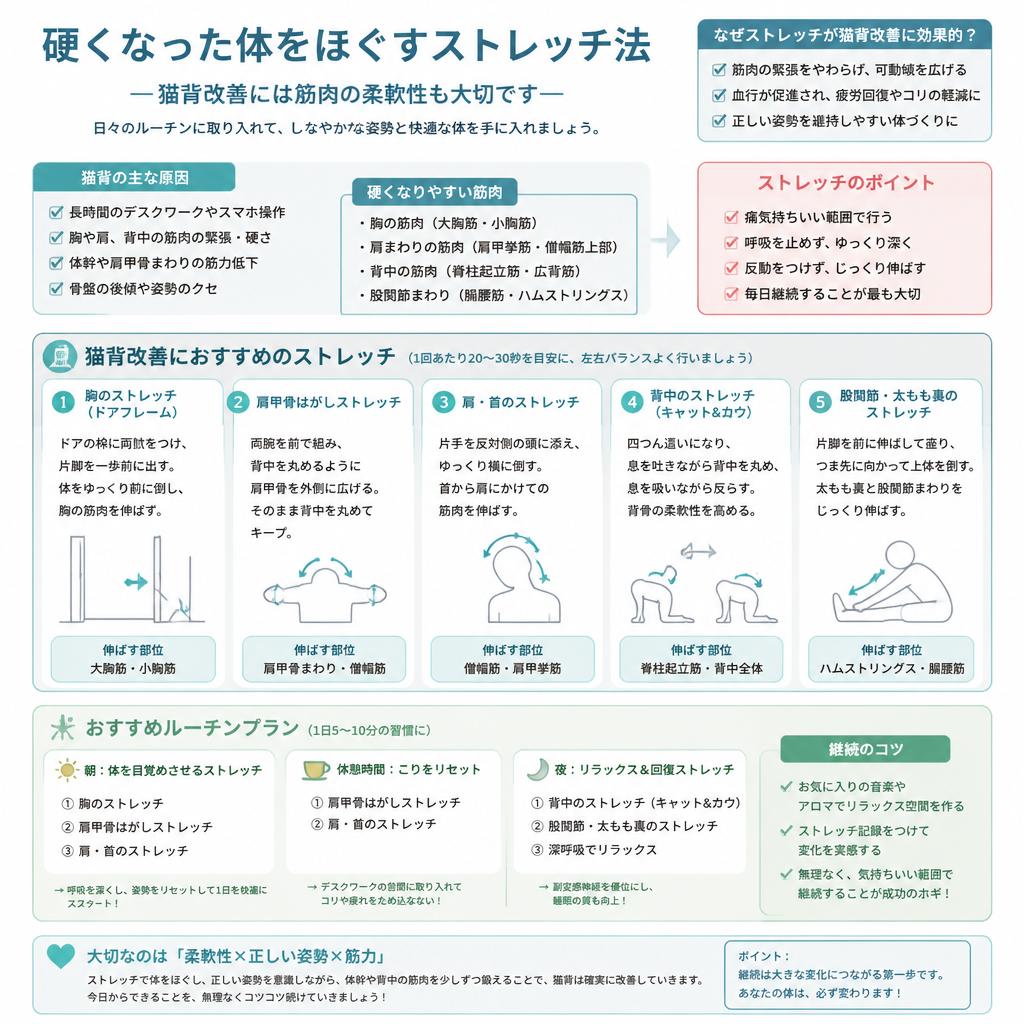 ストレッチで柔軟性をアップ