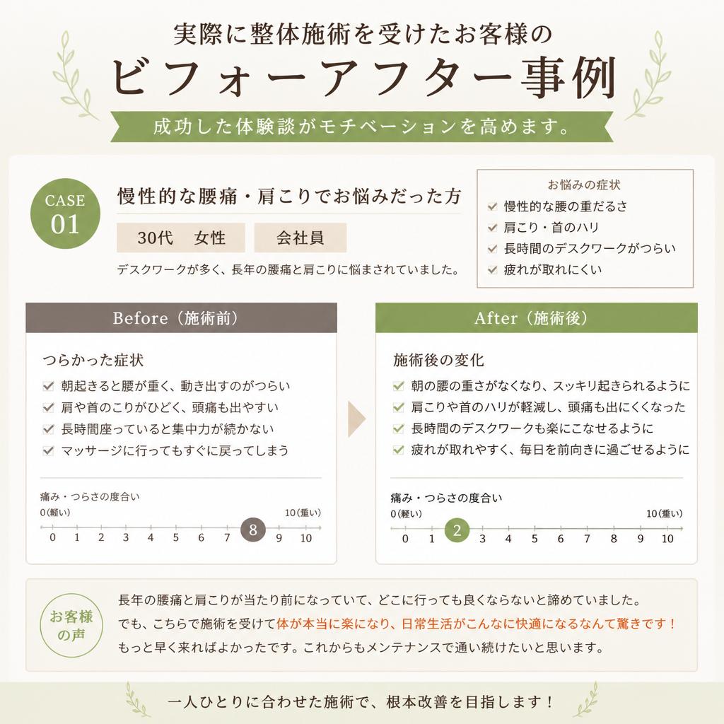 お客様のビフォーアフター