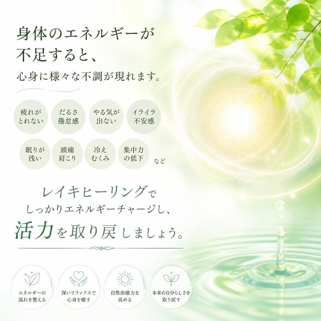 エネルギーチャージの重要性