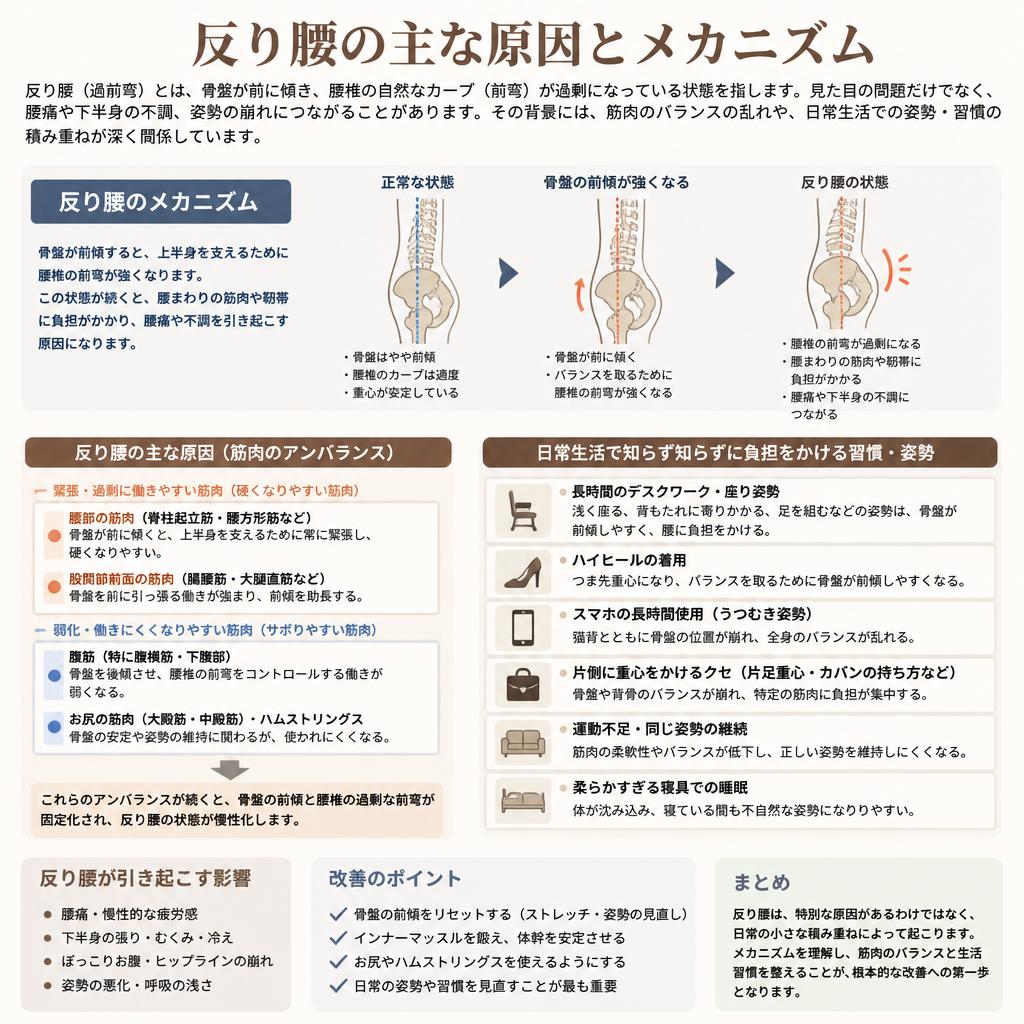 2. 反り腰の原因とは？