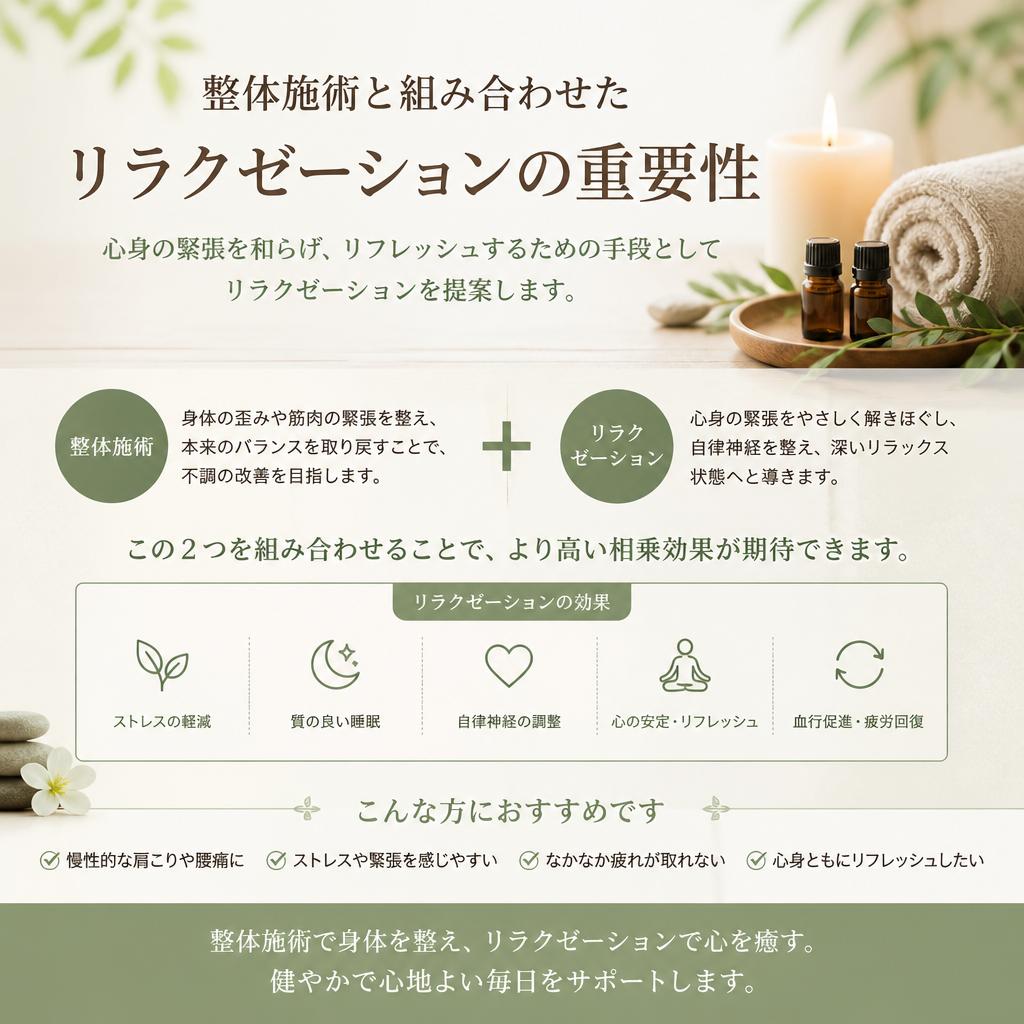 5. リラクゼーション効果で心身を癒やす